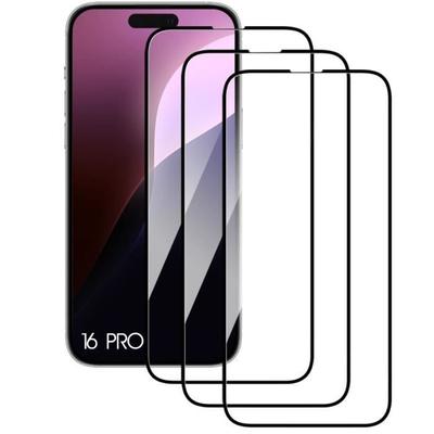 Protective Film - BOOLING - for iPhone 16 Pro - 9H Tempered Glass - Set of 3 - Anti-scratch