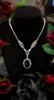 Gothic Vintage Ruby Jewelry Geometric Pendant Chain For Party Wear