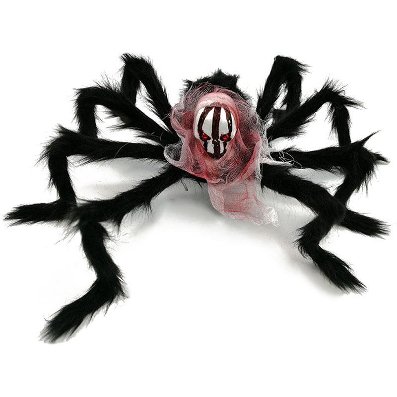 Cross-border Halloween Skeleton Spider Prank Props - Horror Plush Trick-or-Treat Décor