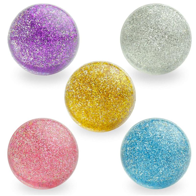 1Pcs Big 55Mm Bouncy Balls For Kids Party Favor Basketball Glitter Marbleized Balle Rebondissante Juguetes Divertidos Para Niños