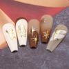 Metallic Embossed Stickers Christmas Nail Decals Christmas Nail Decorations  Nail Salon