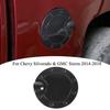 Carbon Fiber Door Fuel Filler Tank Gas Cap Cover Trim For Silverado Sierra 14-18