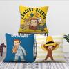 Kawaii Cute Cartoon C-Curious G-Georges Monkey Comfortable Soft Pillow Case for Sofa Living Room Home Decor Protective Covers