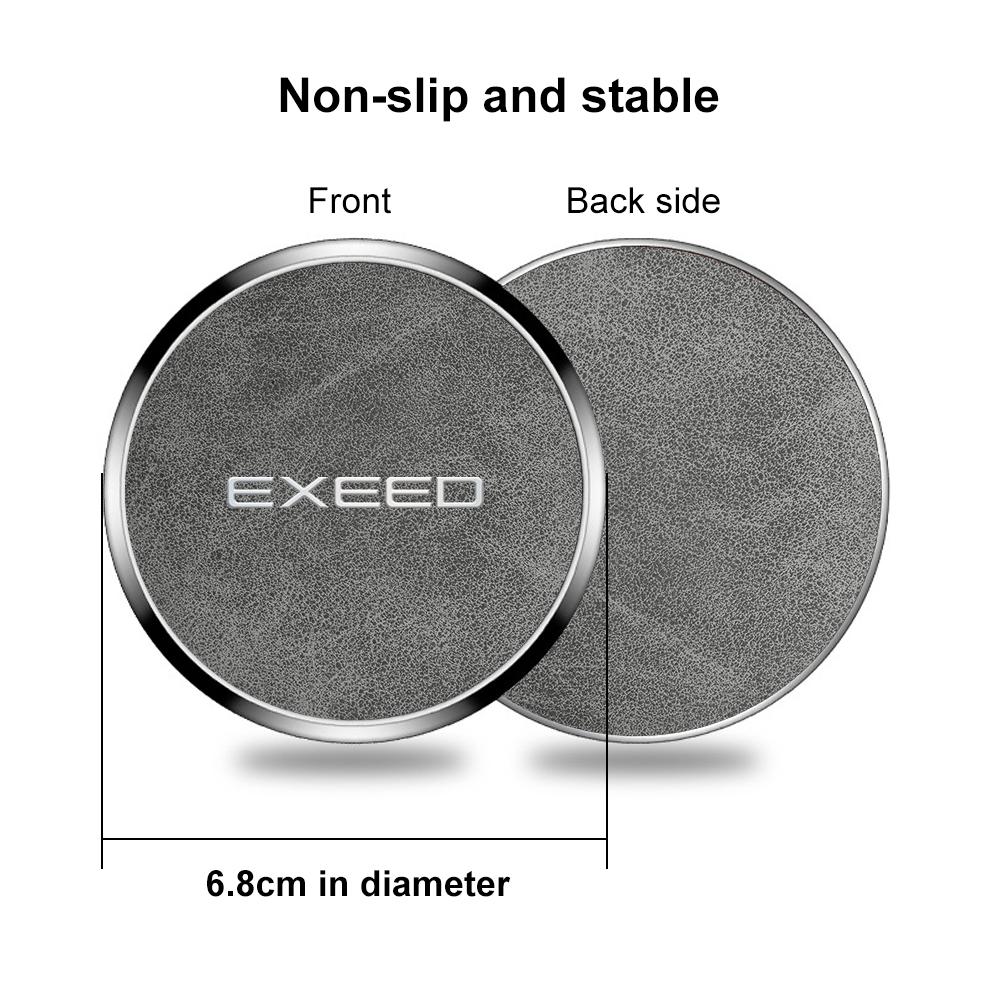 Universal Car Cup Holder Coaster Anti-slip Water-proof Cup Mat For Chery Exeed RX Txl Tx Lx VX Tiggo 4 5X 7 Pro 8  Accessories