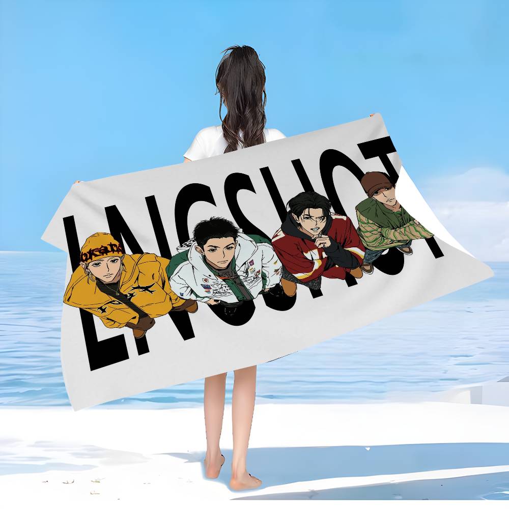 Lngshot Hip-Hop Group Beach Towel Colorful Bath Towels For Girl Microfiber Quick Dry Custom Sand Free Beach Yoga Spa Gym Pool