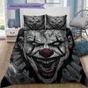 Pennywise Pattern Bedding Home Decoration Birthday Gift ( 1 duvet cover + 2 pillowcase, without core),fan merchandise.