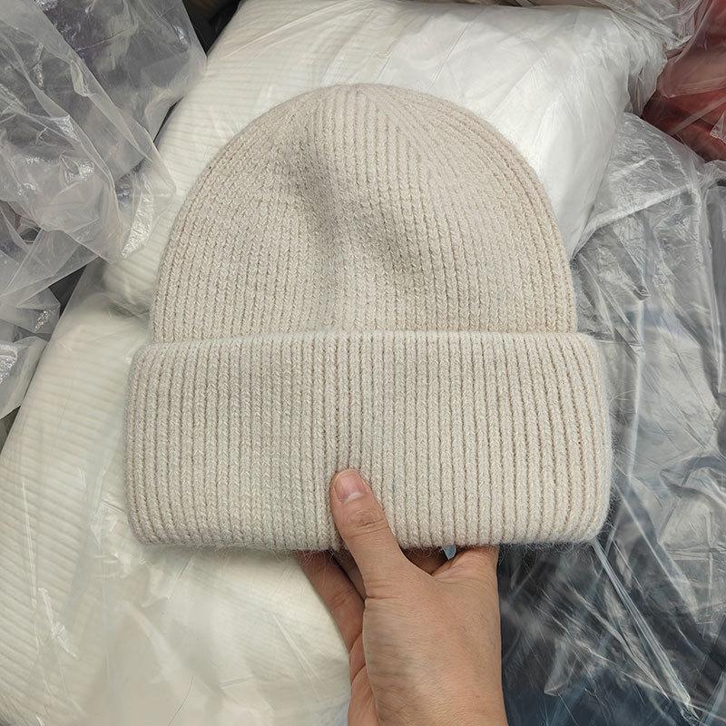 Winter Hats For Women Men Unisex Beanies Luxury Rabbit Fur Thermal Hat Soft Thick Keep Warm Casual Bonnet Baggy Cap New
