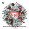 35cm Merry Christmas Wreath Front Door Artificial Pine Needle Snow Garland Christmas Decoration New Year Navidad Home Decor