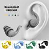 Silicone Soundproof Ear Plugs 3-Layers Protection for Sleep Noise Reduction Anti-Noise Sleeping Earplugs Swimming Earplugs