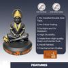 Hanuman Idol for Home Temple & Office Desk | Hanuman Murti for Car, Positivity, Strength & Vastu Protection (Black Matte Finish, 10cm Height,)