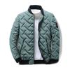 Men's 2024 Autumn Short Stand Collar Cotton Jacket - Korean Style, Trendy, Lightweight, Military-Inspired.