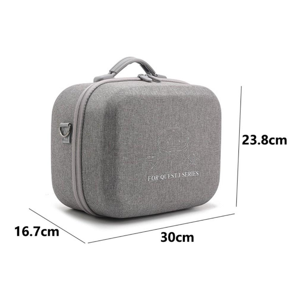 Anti-Scratch VR Glasses Storage Bag with Shoulder Belt Protective Box for QUEST 3/3S VR Accessories