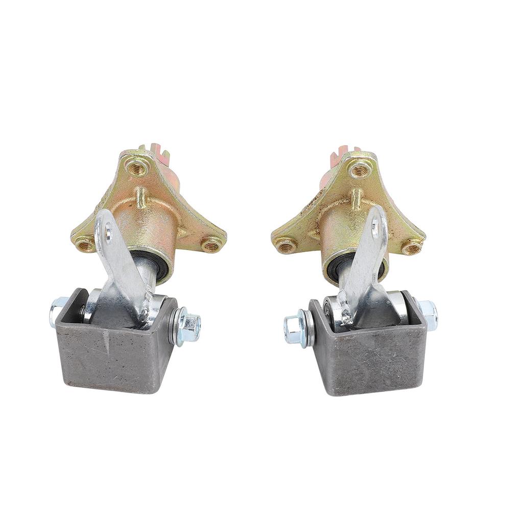 1 Pair Steering Spindle Bracket Set 3 Stud Front Wheel Hubs Steering Spindle Steel Alloy for 6 Inch Tires ATV Go Kart