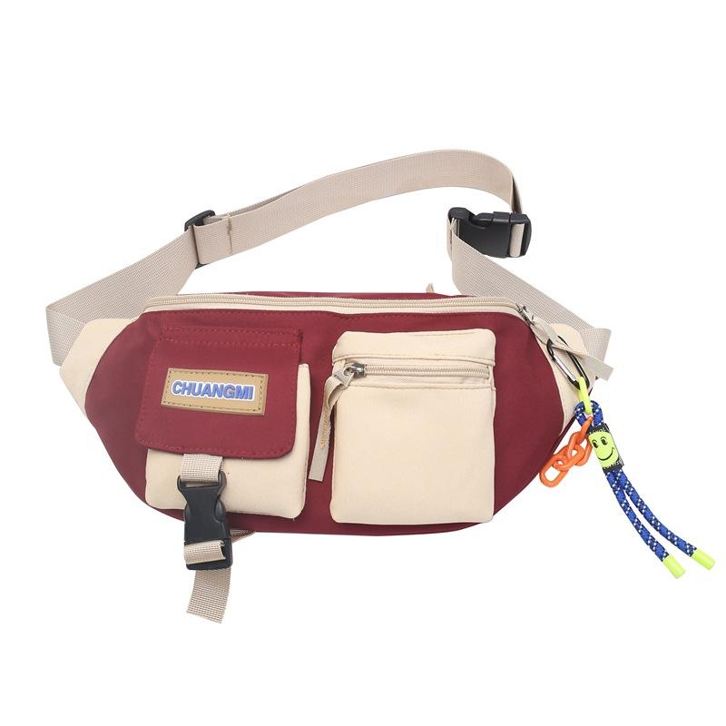 Fargeblokk Skulderveske Crossbody-veske Sports Brystveske Casual Liten Satchel-veske For Menn