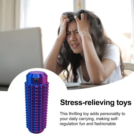 Yousheng Spiky Fidget Toy Portable Sensory Toy Little Ouchies Grippie Pain Fidget Keychain Stimulation Toy for Stress Relief Focus And Relaxation