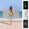 Linux Besturingssysteem Tux Pinguïn Badhanddoek Microvezel Zacht Waterabsorberend Ademend Voor Meisjes Kinderen Decoratieve Strandhanddoek