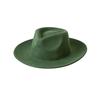 Europe, America autumn and winter new fashion simple wool felt wide brim jazz hat women's casual concave thermal top hat tide