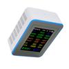 Quality Meter 12 In 1 WiFi CO2 TVOC HCHO Temp Humid Smart Detect Indoor Battery Powered with Time Display