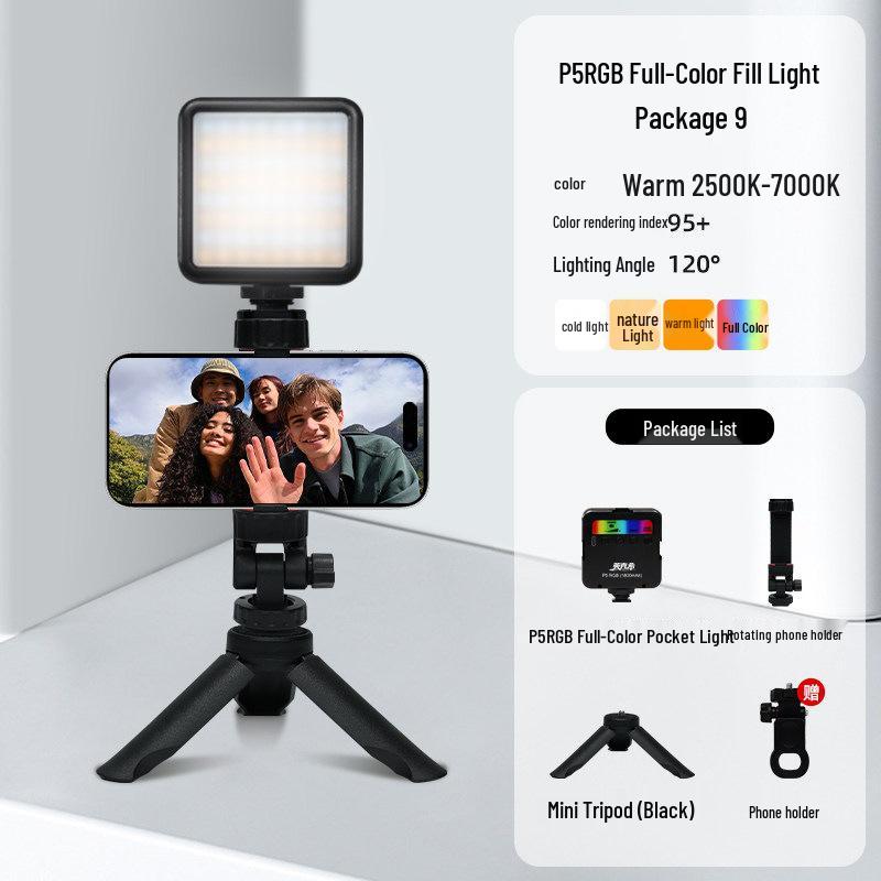 Yingkexi Mini RGB DSLR Camera Fill Light for Photography & Live Streaming