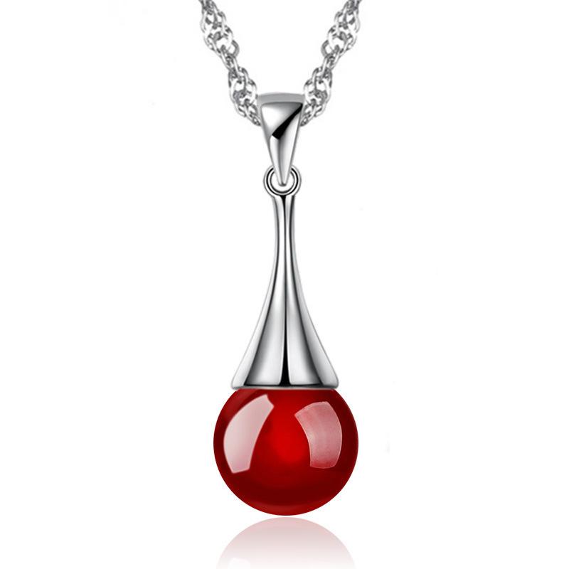 

Weihua, Women S Necklace Pendant, Women S Natural Agate-Plated Pendant, Silver-Plated Jewelry.
