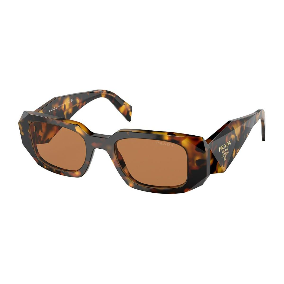 

Prada Rectangle Sunglasses With Letter Engraving Unisex sunglasses Tortoise 0PR17WSFVAU2Z1 Basic Packaging-Eyeglass Case+Box,51
