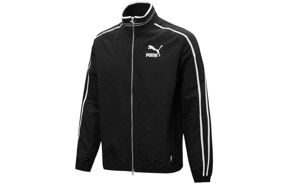 PUMA Lounge T7 Jackets Men s Black Stand Collar Moderate Other 535800-01 M