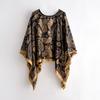 110Cm Luxury  Design Cashew Nut Flower Large Square Scarf Faux Silk Scarf Women'S Square Scarf Ladies Fashion Shawl Echarpe