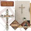 Wall Sticker Room Adorn Religious Themed Stickers Indoor Adornment Scene Layout Self-adhesive Cross Decal Home Decoration Prop