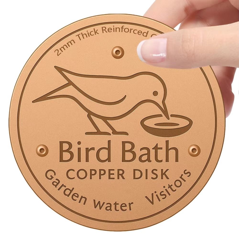 Triple-Point Support Bird Bath Copper Disk 0.8mm Thick Universal Copper Purifier Plate Efficient Physical Clean