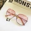 Non-polarized Vintage Square Sunglasses Woman Classic Retro Gradient Mirror Frameless Sun Glasses Female Fashion Rimless