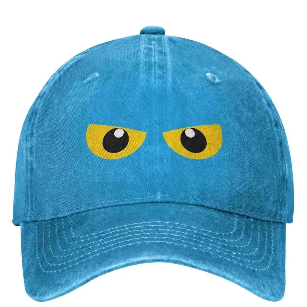 Big Angry Eyes Baseball Cap Kpop Rock Fitted Retro Trucker Hat Unisex Men Streetwear Designer Snapback Cap
