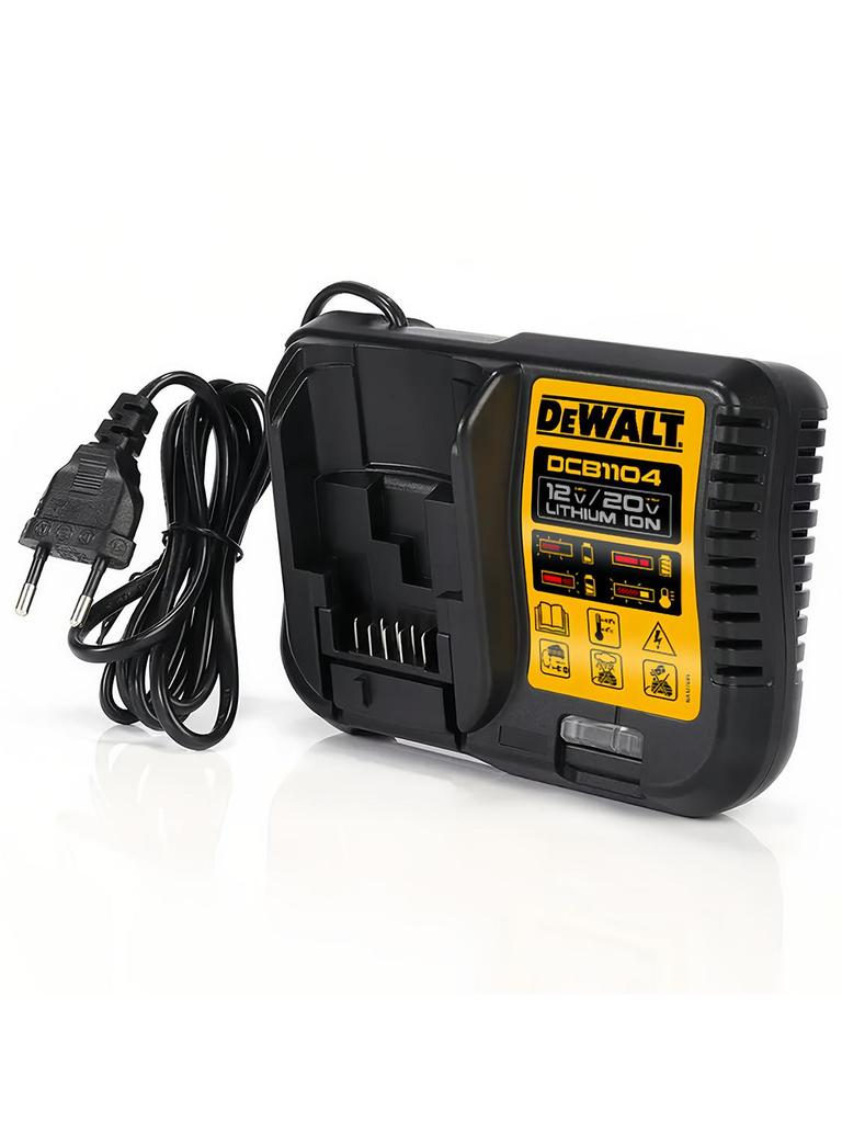 DeWalt 20 Volt / 6.0 Ah Battery Kit  (Consisting of 2 X Batteries 1 X System Quick Charger, with Charge Status Indicator, Suitable for All 20 Volt XR