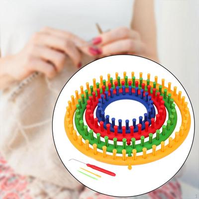Round Knitting Looms Set Portable Sturdy Lightweight 4 Size Machine