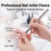Metal Handle Nail Art Brush Round Shape Acrylic Brush Professional UV Gel Brush  For Acrylics