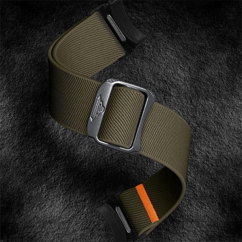 Band For Samsung Galaxy Watch 7 FE 5 Pro 4 6 Classic 44mm 40mm No Gaps Nylon Braided Sport Bracelet Correa Galaxy Watch 7 Strap
