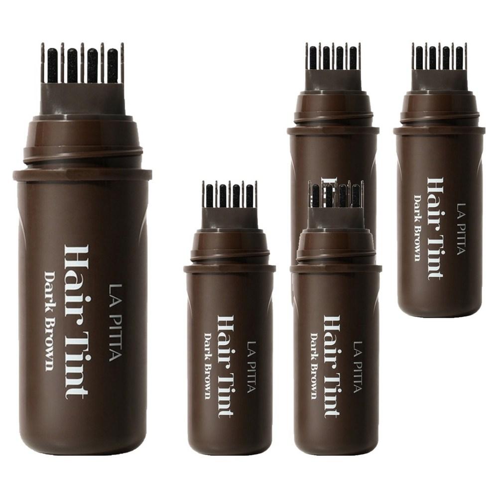 Rapita Gray Hair Cover Tattoo Hair Tint 10ml Dark Brown 5 pcs