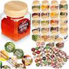 Glass Spice Container 100 Ml 24 Pcs + 90 Stickers