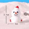 Miniature Snowman Santa Claus Figurine Micro Landscape Christmas Decorations  Birthday Gift
