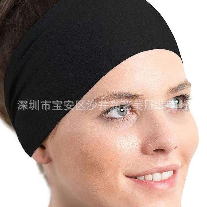 European & American Street Style Double-Layer Solid Color Print Headband A7300