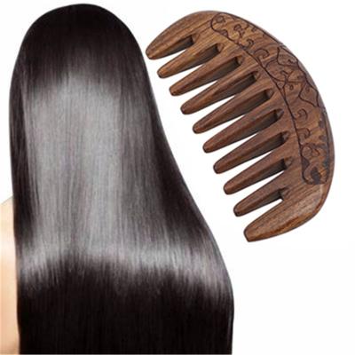 Sandal Ağacı Masaj Sağlık Tarağı Çift Taraflı Oymalı Tarak