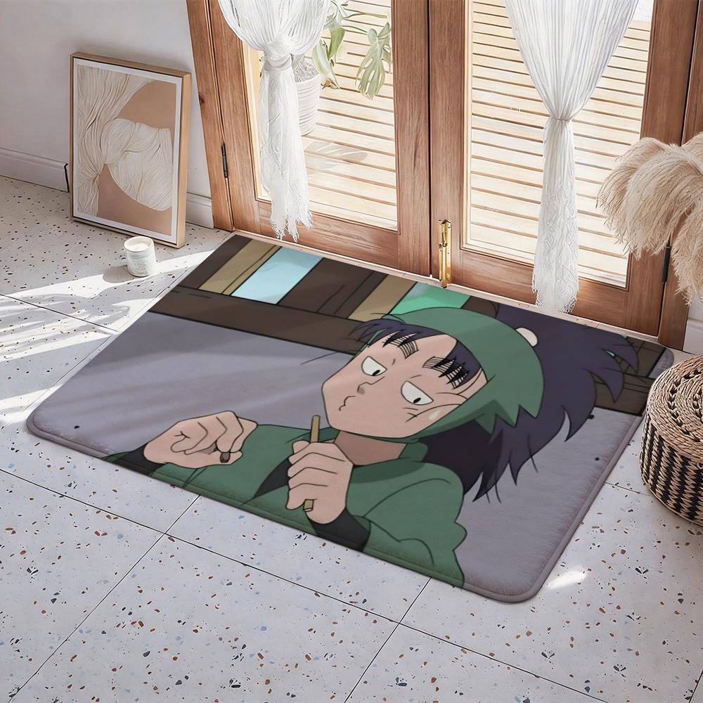 Anime N Nintama Rantarou Floor Mat Eco Flannel Doormat Non Slip Odorless Indoor Floor Rug Soft Short Plush Home Mat