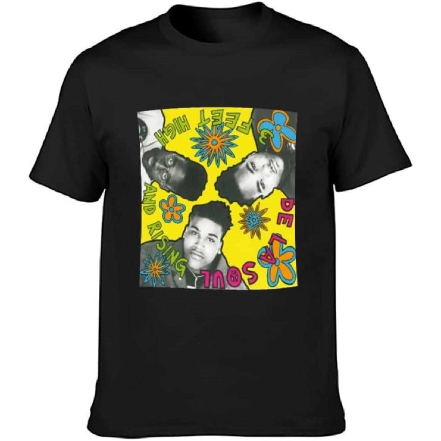 

Pop Legends De La Soul 3 Feet High & Rising Unisex 100% Cotton Short-Sleeve T-Shirts Black XXXXXL різнокольоровий