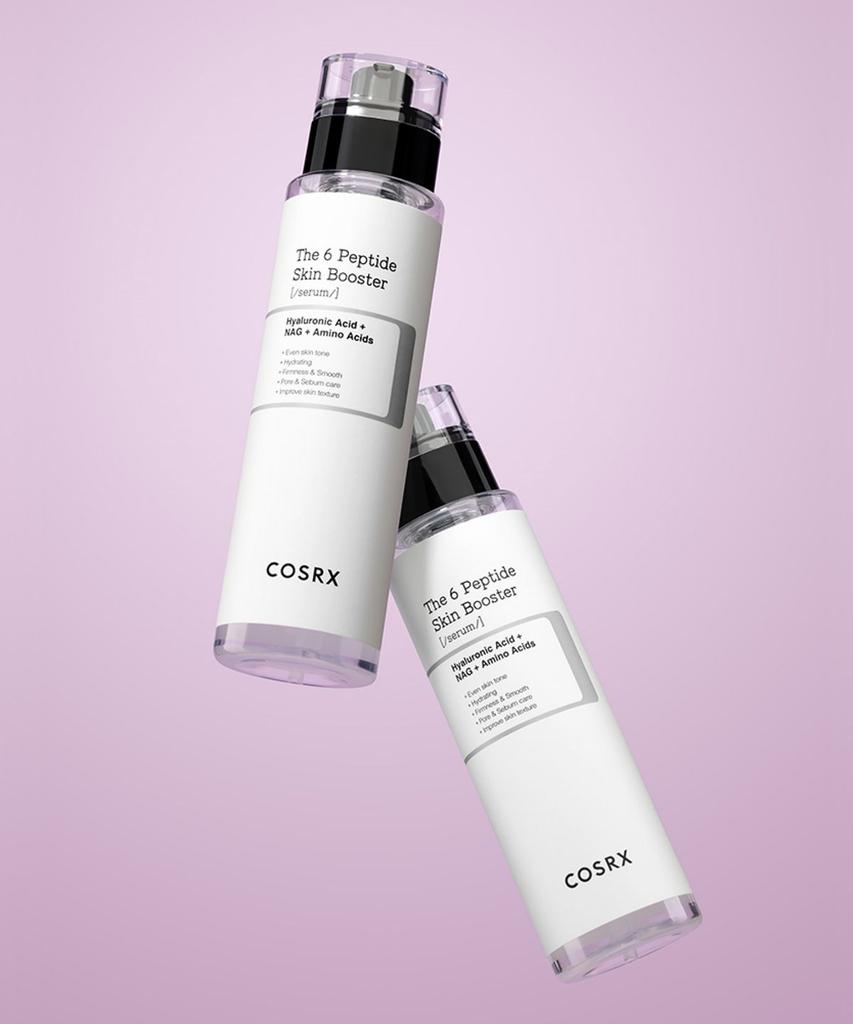 COSRX The 6 Peptide Skin Booster Serum Duo 150ml ×2 – Multi‑Peptide First‑Step Booster for Texture, Hydration & Pore Control