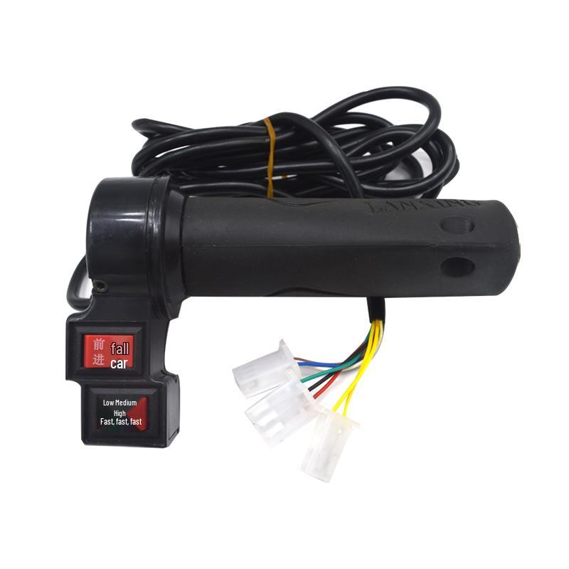 Waterproof Electric Tricycle Throttle Handle: Speed Control Accelerator with High, Medium, Low, Forward, and Reverse Functions.
