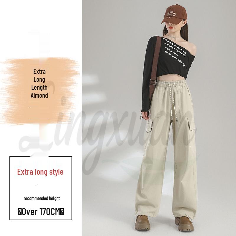 

2026 Women s Tencel Cotton Joggers: Wide-Leg, Two-Way Casual & Sports Pants for Autumn/Spring Double Extra Large