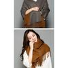 Soft Faux Cashmere Double Sided Scarf Women Fashion Winter Warm Shawl