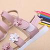 Girls’ Sandals, Three Flowers Roman Style, Trendy New Summer Korean Version, Children’s Beach Shoes, Baby Shoes, Kids’ Shoes, Flower Design