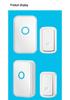 Waterproof Wireless Doorbell with Loud Ring, Rechargeable Call Button for Elderly, Emergency Alert Device, Home Use.