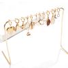 Accessories, Simple And Versatile Alloy Shell Earrings For Women, Temperament Hollow Stars, Diamond-Set Moon Earrings