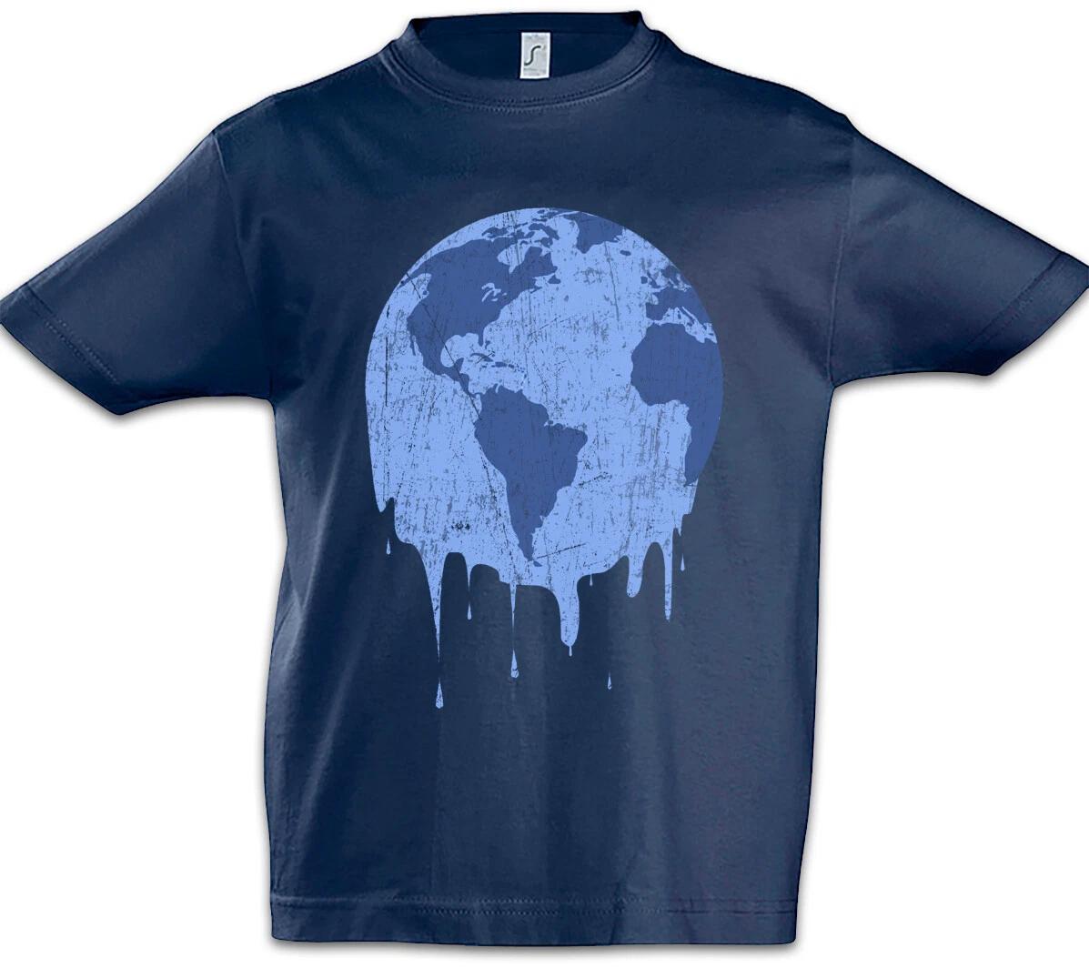 Melting Earth Kids Boys kids boys T-Shirt World Green Global Warming Climate Change 100